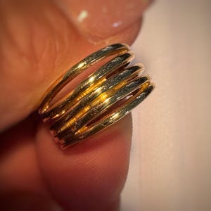 14K Yellow Gold Wide Band/Vintage