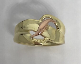 10K Yellow & Rose Gold Ring