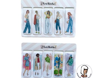 Fashionista Magnetic Bookmarks