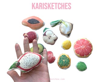 Stuffed Play Fruit and Vegetables