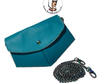 Teal Crossbody Clutch