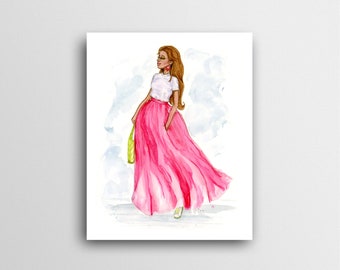Simple Fashion Illustration Print