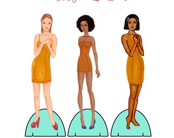 3 Digital Download Paper Dolls