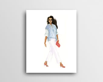 Simple Fashion Illustration Print