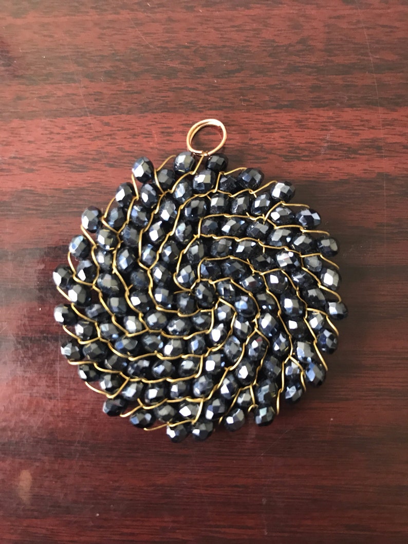 Bead and Wire Pendant
