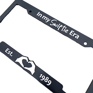 License Plate Frame, 1989 Era, Swift Car Accessory, Taylor Gift, Rep, Eras