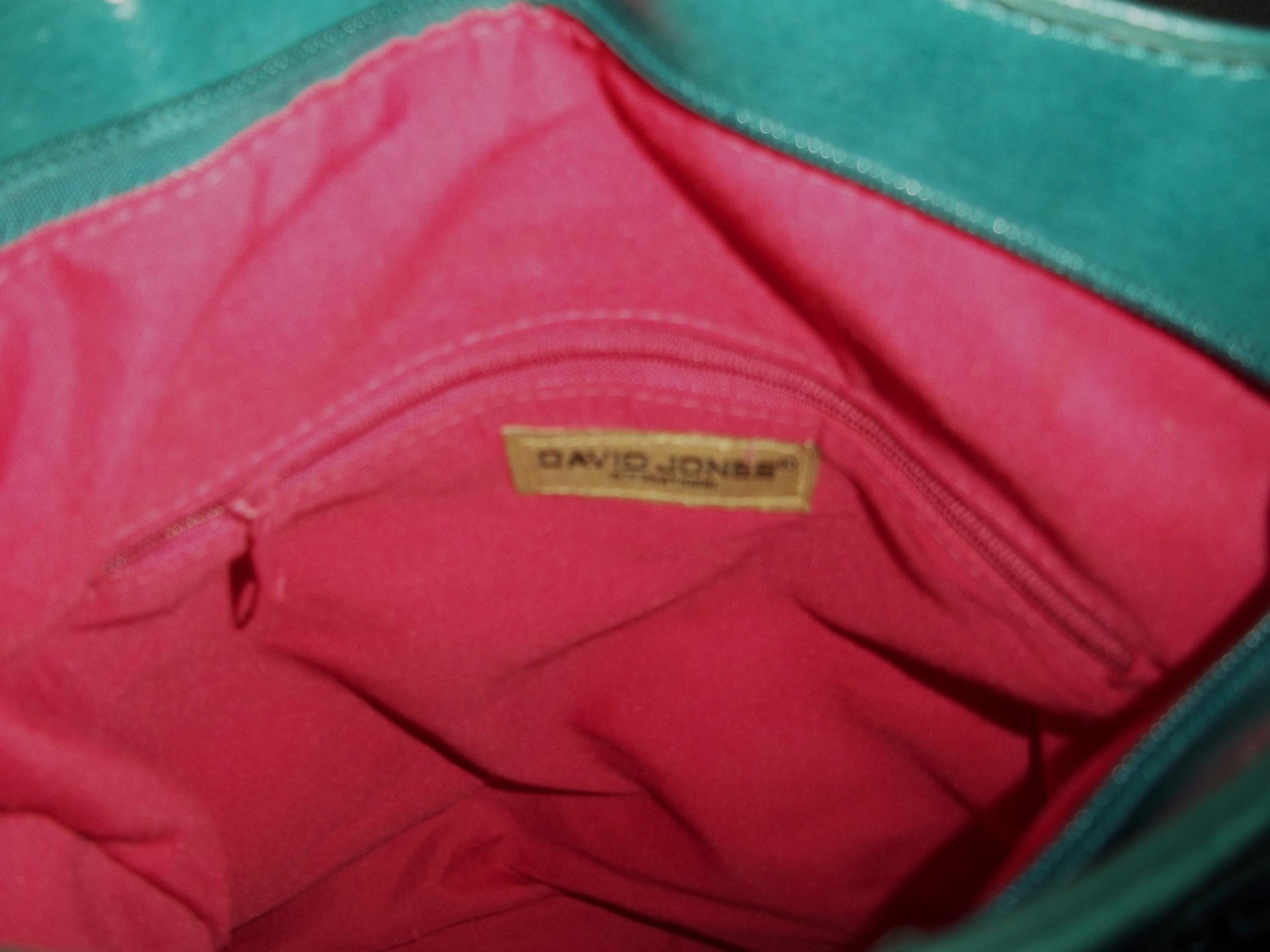 Vintage DAVID JONES Large Dark Turquoise Messenger Bag, Faux Leather,  Crossbody, Grab Bag, Teal - Etsy