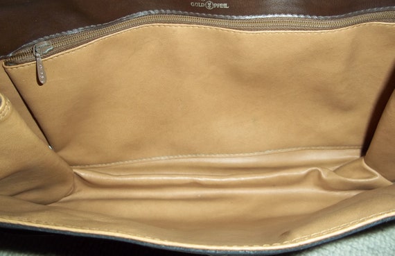 Vintage GOLDPFEIL Taupe Brown Marbled Leather Sho… - image 9