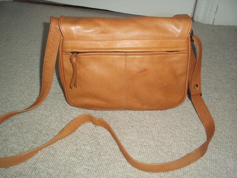 Vintage JOBIS Tan Leather Shoulder Bag Organiser Crossbody Etsy