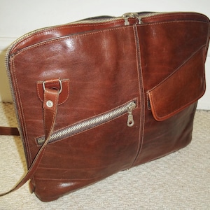 Vintage GABRIELLE  Tan Leather Executive Shoulder Bag, Work, Messenger, Laptop
