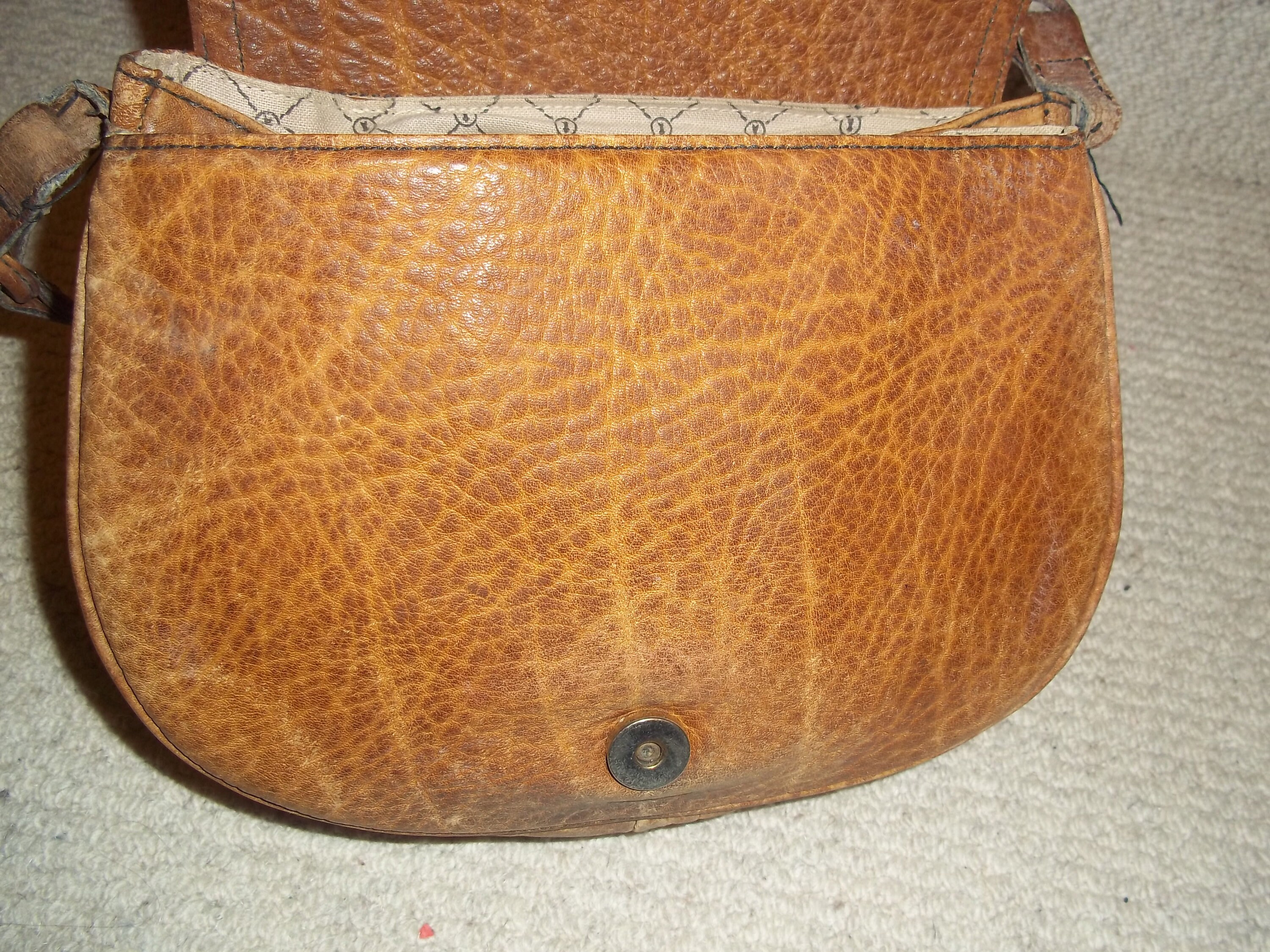 Vintage GOLDPFEIL CARACCIOLA (west Germany) Brown Leather