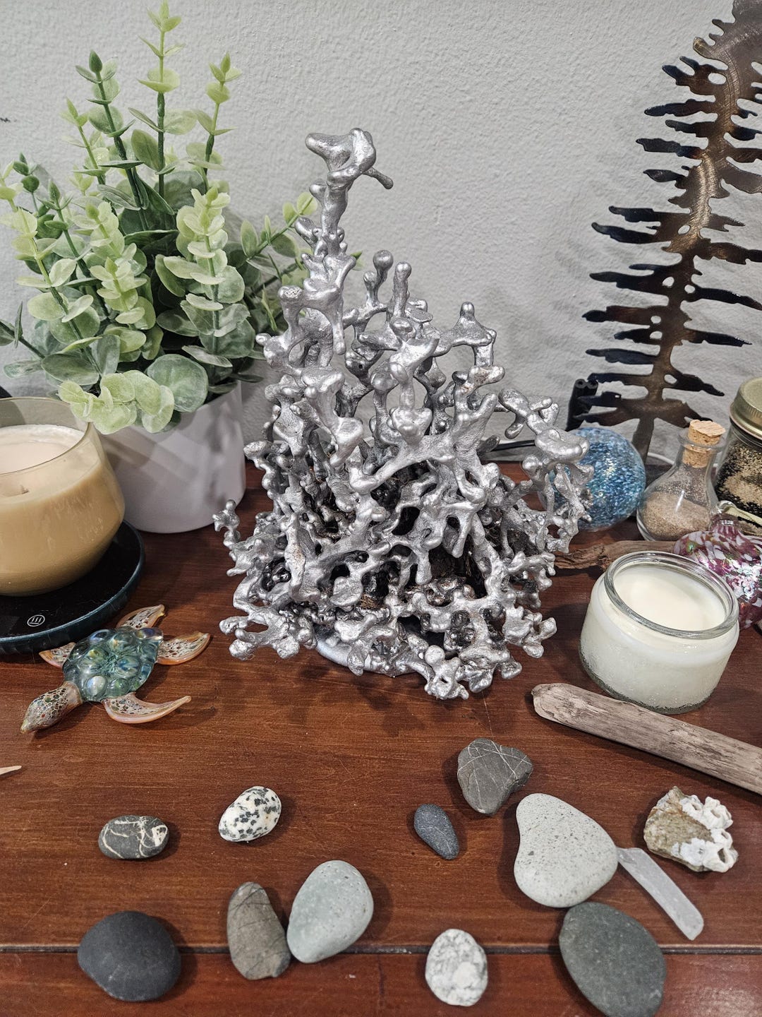 Alluring Aluminum Anthill Sculpture- Fire Ant Colony- Cast #128