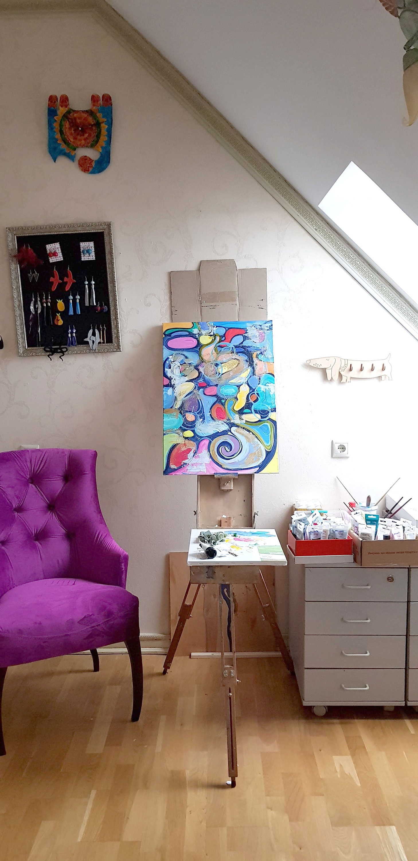 Original Abstract Art Abstract wall art Bright abstract | Etsy