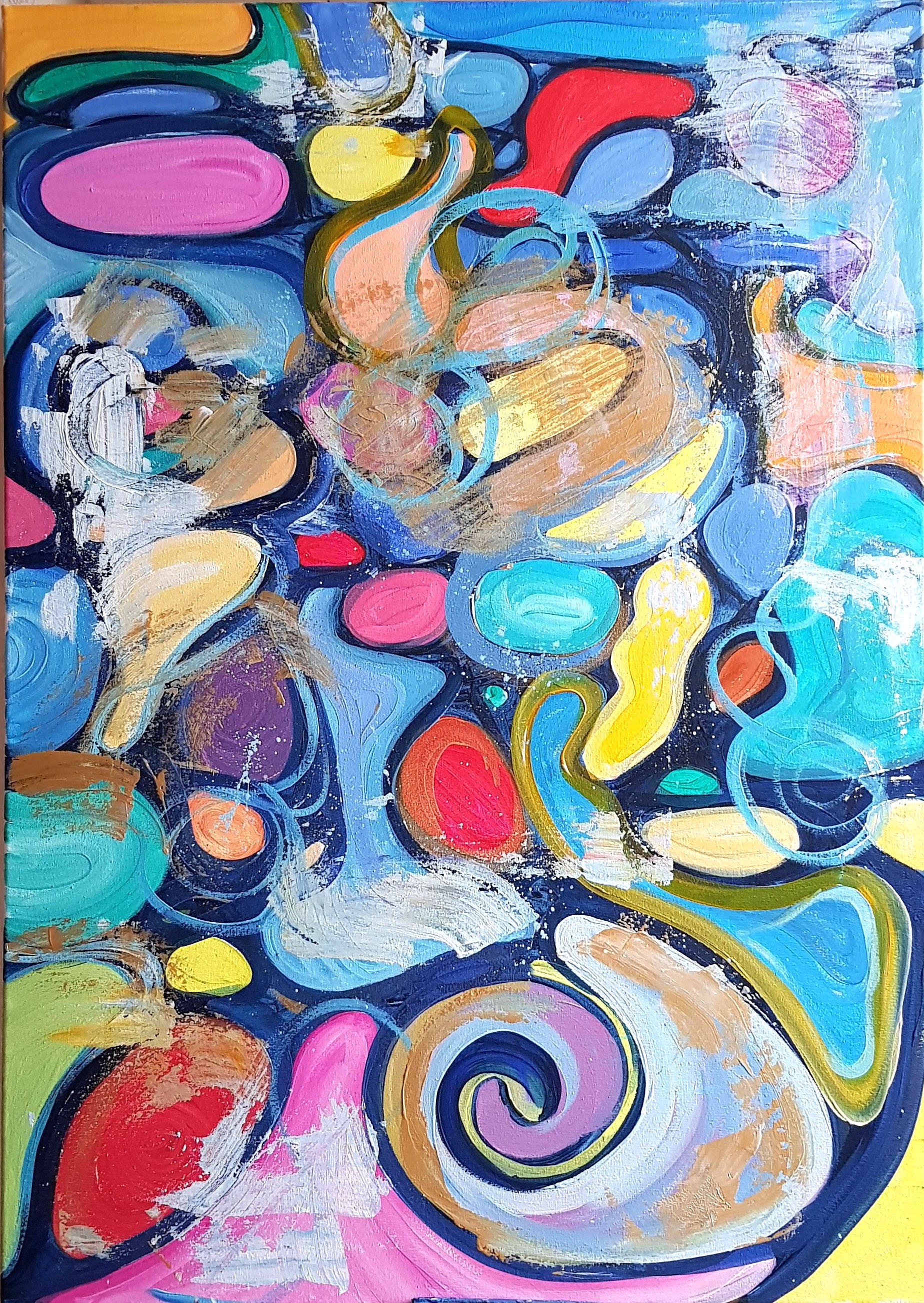 Original Abstract Art Abstract wall art Bright abstract Etsy