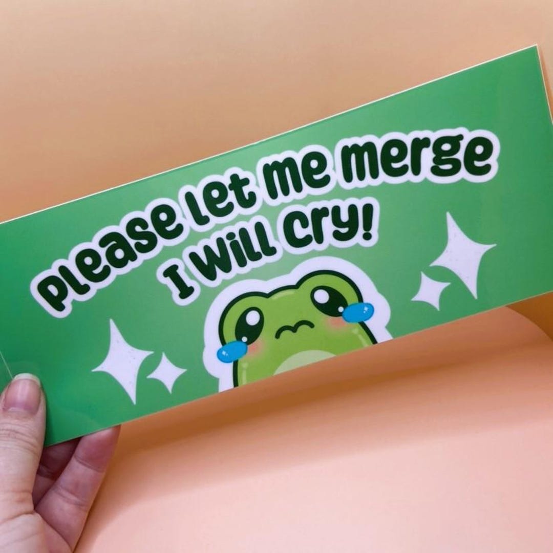 Crying Frog Bumper Sticker - Etsy
