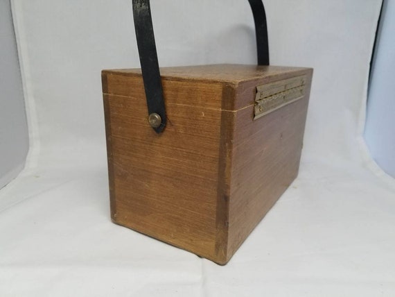 Vintage Enid Collins Cash Box Wood Bag Purse - image 7