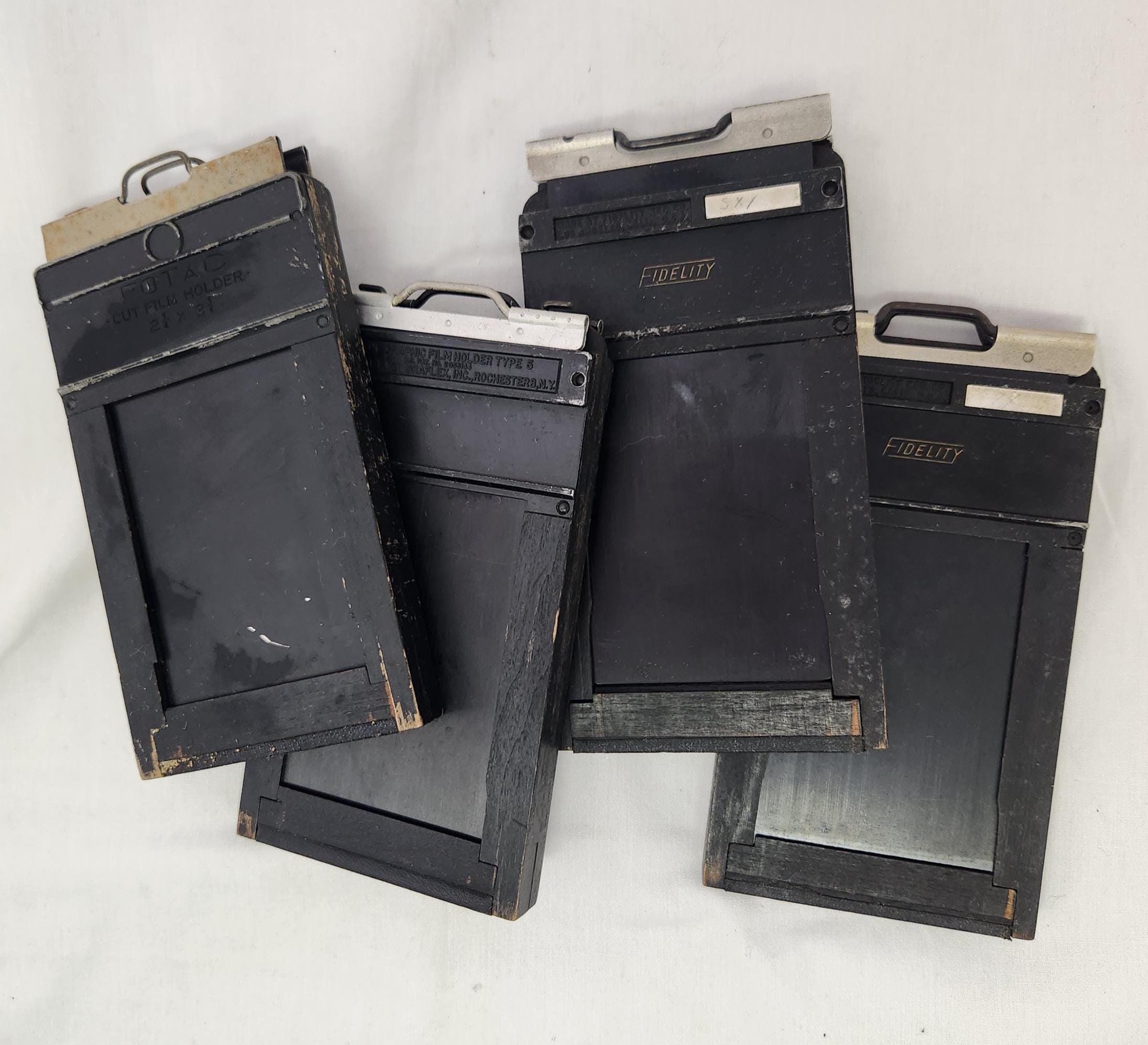 CUT FILM HOLDER　6個セット Lisco regal 4x5 cut film holder duplicate set【As new】 - Japan