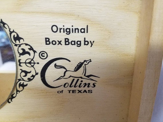 Vintage Enid Collins Cash Box Wood Bag Purse - image 3