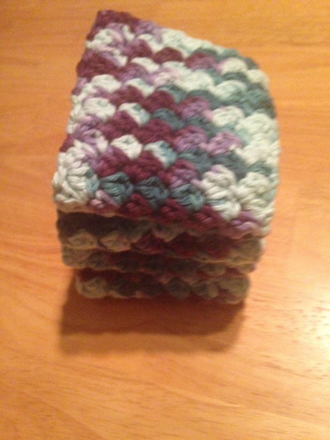 Crochet Dishcloths Washcloths Dish Cloth Wash Cloth Set of 4. Handmade