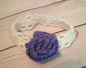 Crochet Baby Headband -  Crochet Newborn Clothes - Newborn Headband -  Headband -  - Baby Gift - Infant Clothes - Baby Shower Gift