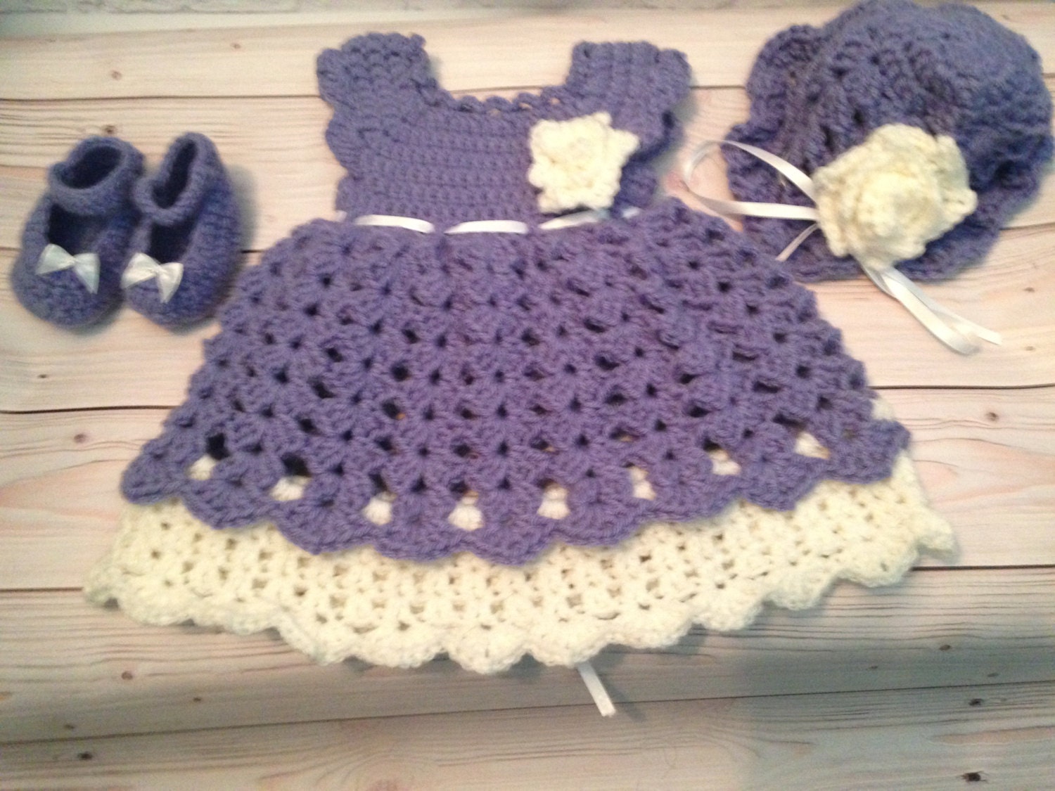 Crochet Baby Dress Outfit Crochet Baby Dress Set Crochet - Etsy