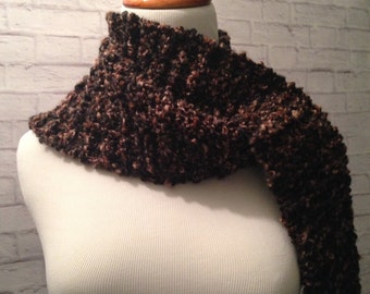 Crochet Scarf, Handmade Scarf, Womens Scarf, Fall Fashion, Brown  Omber