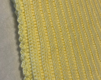 Crochet Baby Blanket, Baby Blanket, Baby Afgan, Baby Shower Gift, Pink, Lemon Citron, Yellow