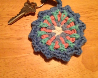 Mother's Day Gift - Key Chain - Mandala Key Chain - Mandala - Crochet Mandala - Keychain - Gift for Mom - Birthday Gift - Gifts for Women