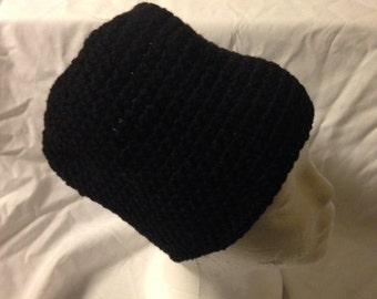 Crochet Adult Unisex Beanie, Hat, Black, Message Me With Color of Your Choice, Winter Hat, Gifts, Christmas Gift, Warm Hat,