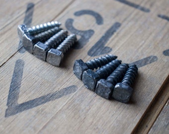 Hand Forged Rustic 1" x 1/4" Screws Fasteners