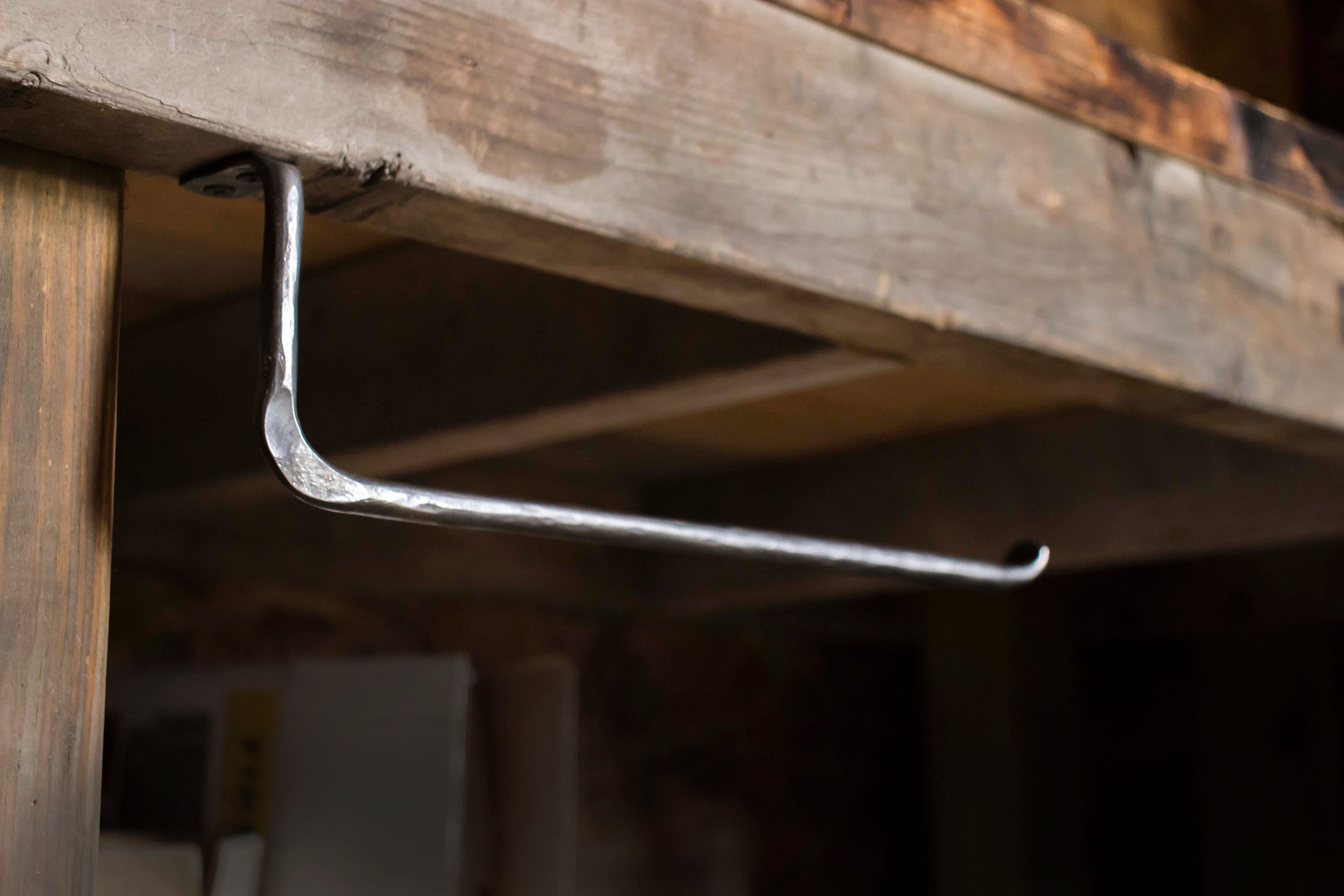 Hand Forged Under Cabinet or on the Wall Rustic Hammered Farmhouse st…