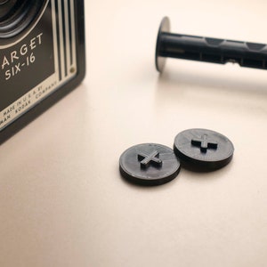 2 Adapters / Spacers for 120mm Film to to use in Kodak Brownie Target Six-16 / Other Vintage 616 Film Cameras
