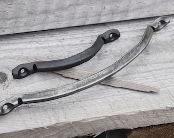 Hand Forged Fluted Drawer Cabinet Tray Board Pulls Handles