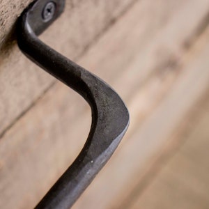 Hand Forged Towel / Cloth Rack Hammered Farmhouse Cabin image 4