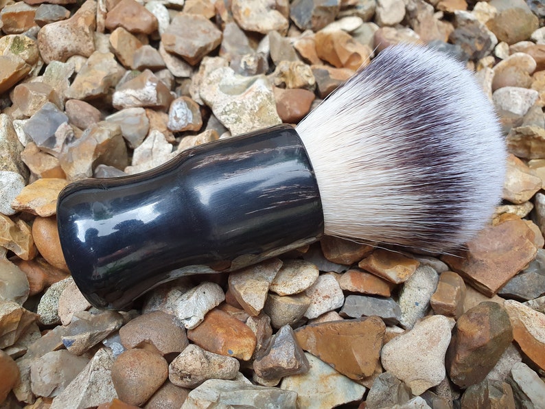 Natural Dark Horn Shaving Brush handle only High Quality. | Etsy