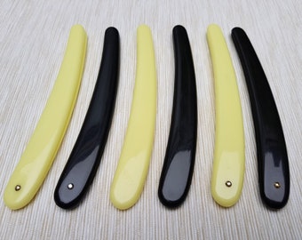Straight Razor Scales for restorations plastic/celluloid 5/8th 6/8th replacement scales