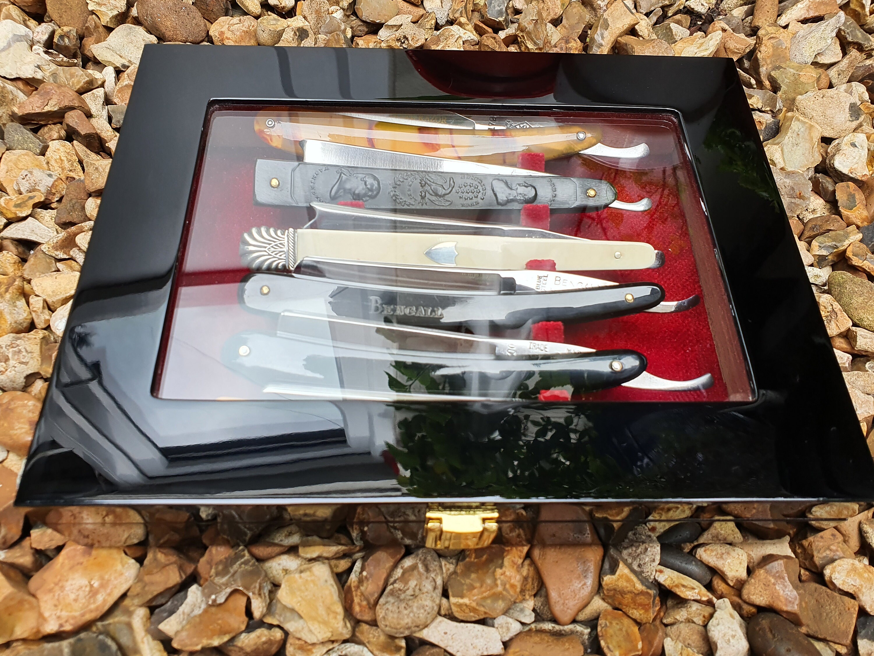 High Quality Straight razor display case for 6 razorsGloss Etsy