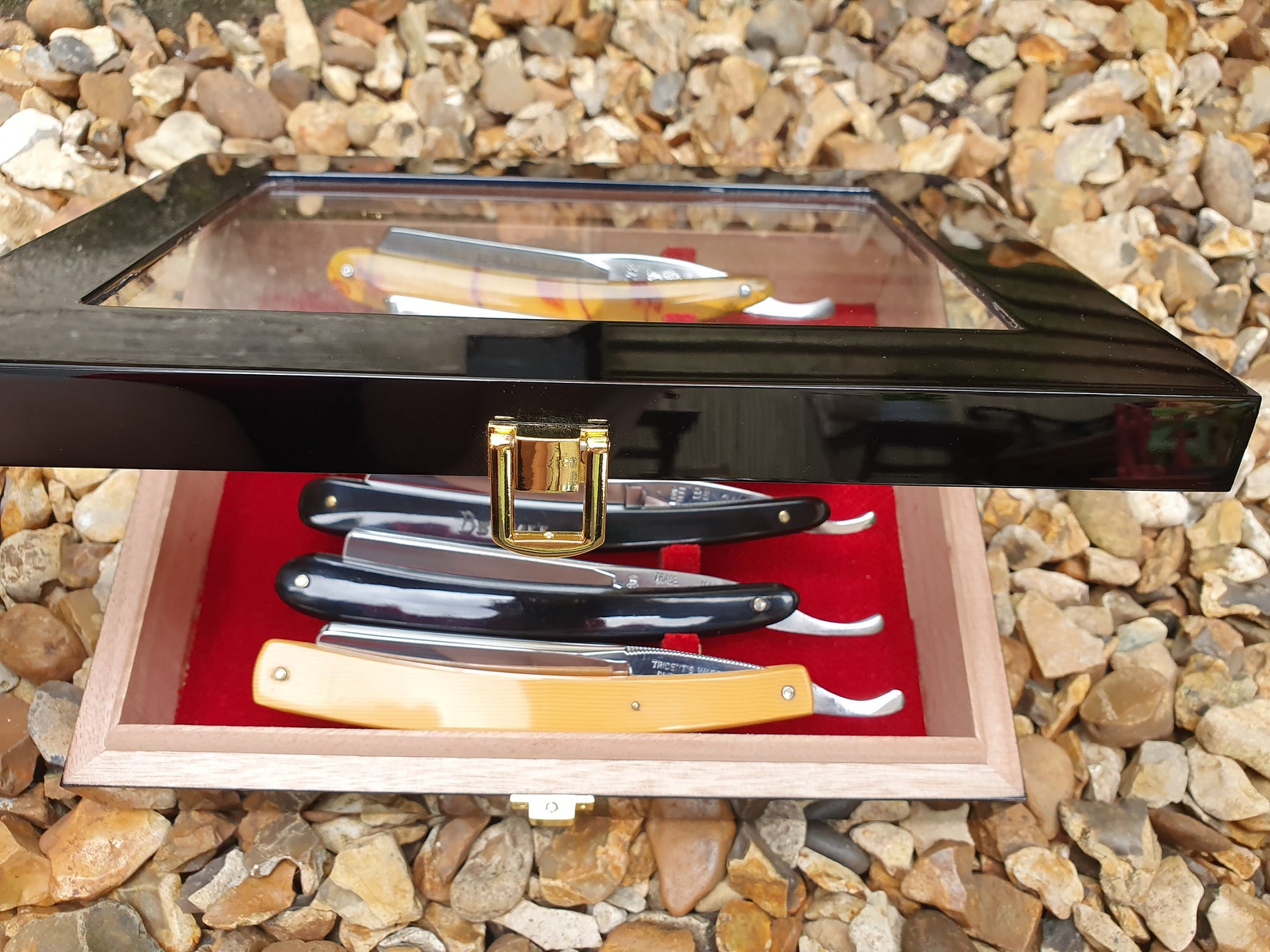 High Quality Straight Razor Display Case for 6 Razorsgloss Etsy Canada