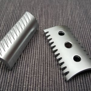 Windrose Open Comb/Slant safety razor head only! Satin/Polished Made in UK!