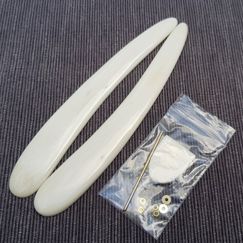 Straight Razor Scales from Camel Bone Pins washers and spacer Etsy