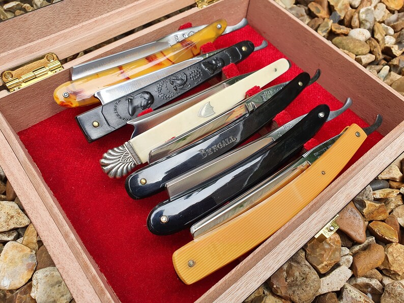 High Quality Straight Razor Display Case for 6 Razorsgloss Etsy Canada