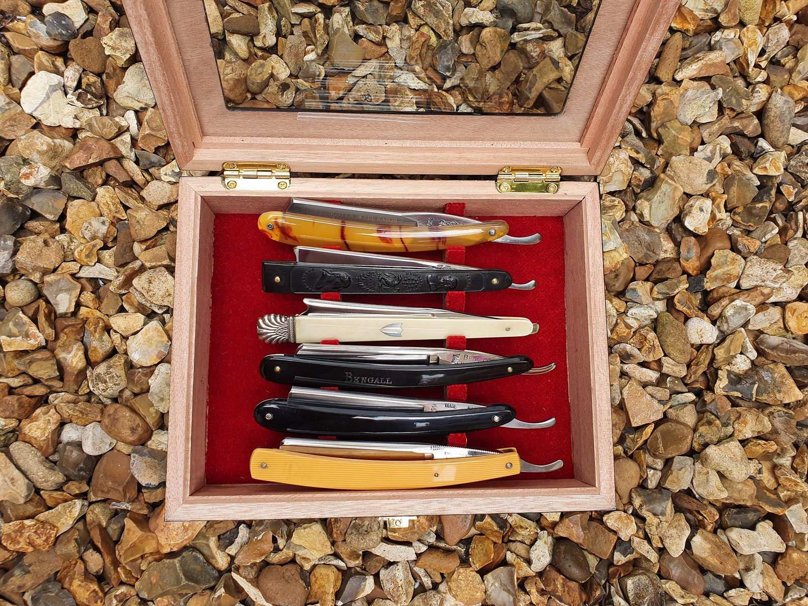 High Quality Straight Razor Display Case for 6 Razorsgloss Etsy