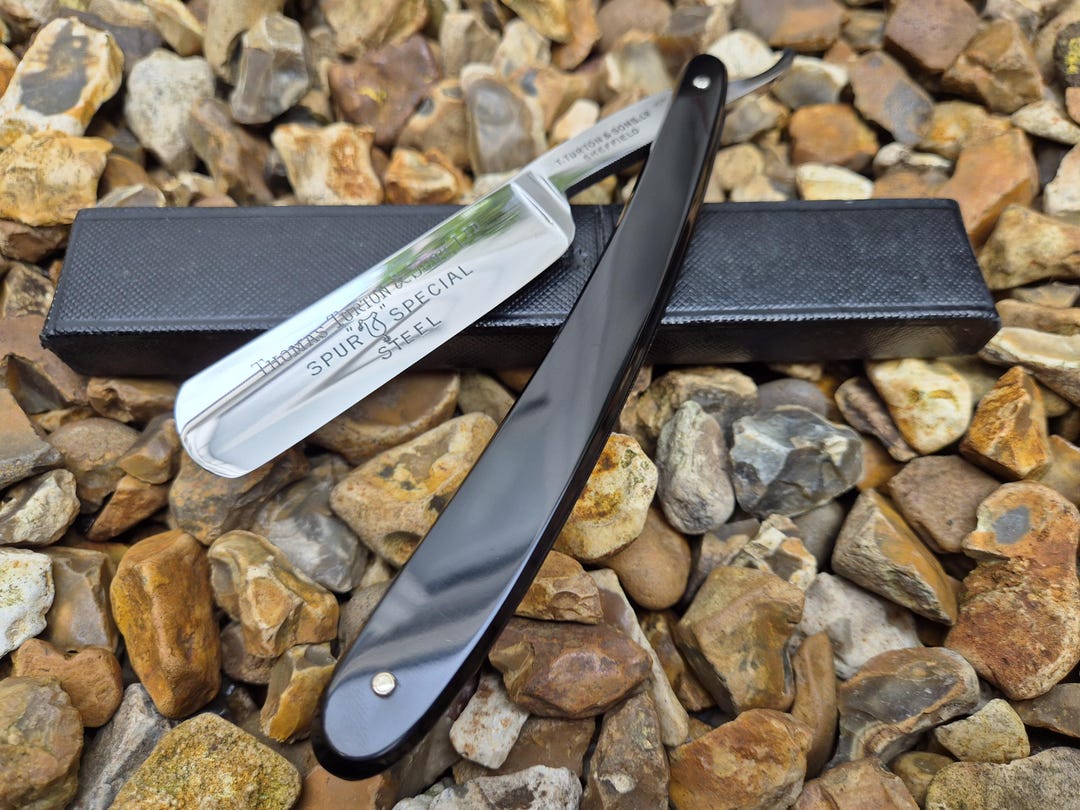 Spurs Razor Straight Razor Sheffield – T. Turton & Sons Spur Special – 6/8 Hollow ...