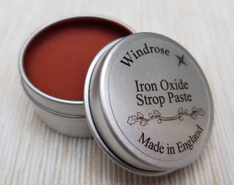 Iron Oxide Paste 0.1 micron for Leather Strop Sharpening Straight Razors