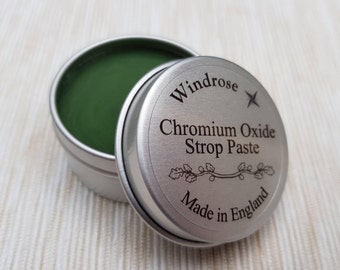 Chromium Oxide Paste 0.3 micron for Leather Strop Sharpening Straight Razors