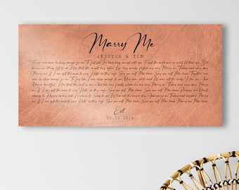 Copper Anniversary Song Lyrics Sign: Rustic Metal Wall Art
