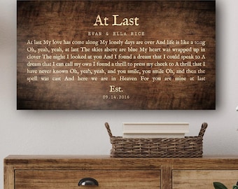 Custom Wood Sign with Lyrics: Personalized Wedding Song Plaque, Anniversary Art, Large Wooden Sign, Couples Decor, 5 Year Milestone Gift