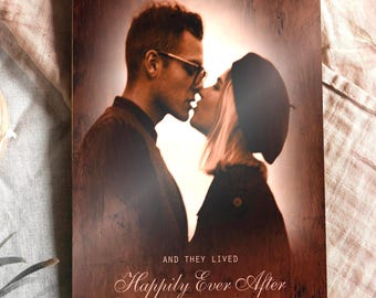 Custom Bronze Anniversary Photo Plaque: Personalized Wedding Vows, Bronze Anniversary Gifts for Men, 8th Anniversary Gift for Him