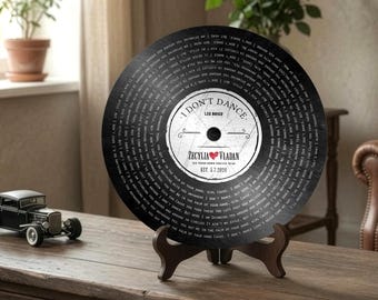 6 Years Down - Iron Record 記念プレート、Our Song、Rockabilly カスタム歌詞レコード