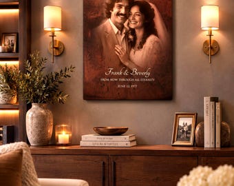 8 Year Anniversary Gift, Bronze Anniversary Gift for Husband, Bronze  Photo, Gift For Wife, 19 Year Anniversary Gifts for her
